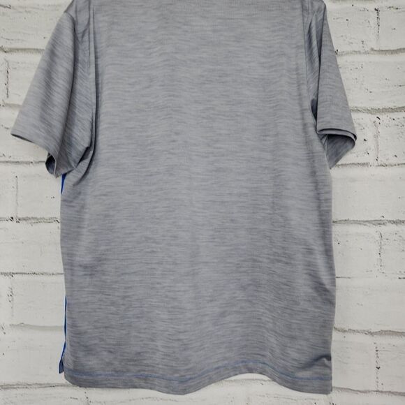 Under Armour Heat Gear Men's Gray Blue Collared Short Sleeve Polo Shirt Size L - Picture 8 of 16